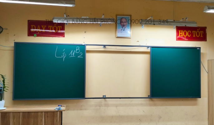Bảng trượt ngang lắp tại trường THPT An Dương (1)
