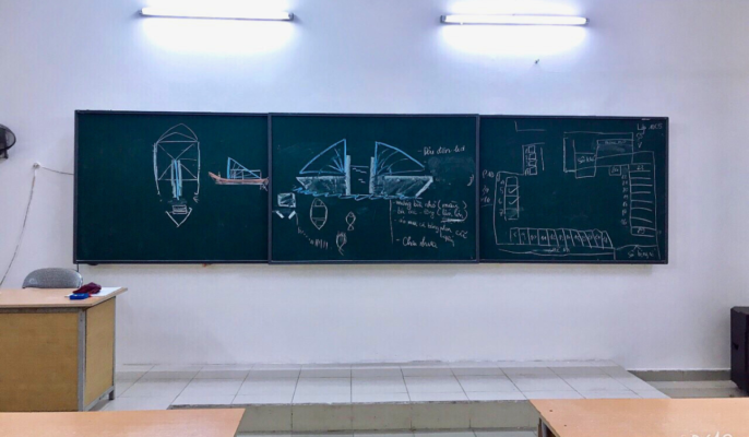 Bảng trượt ngang lắp tại trường THPT Hồng Bàng (3)