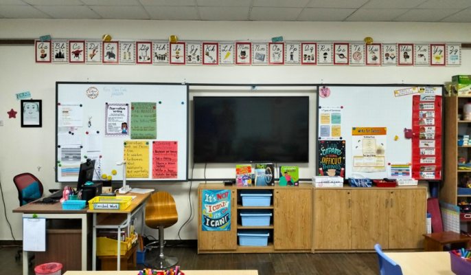 Bảng trượt ngang lắp tại trường quốc tế QSI Hải Phòng (3)