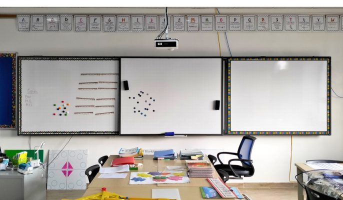 Bảng trượt ngang lắp tại trường quốc tế QSI Hải Phòng (4)