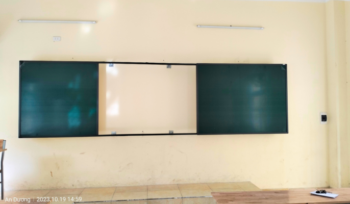 Bảng trượt ngang trường THCS An Đồng